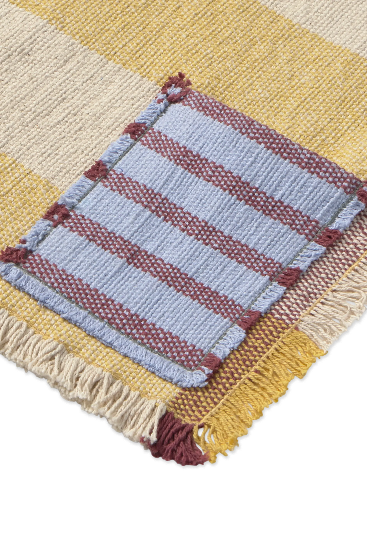 SET OF 2 HANDLOOM PLACEMATS POCKET HONEY