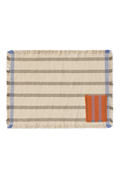 2ER-SET TISCHSETS handloom MIT TASCHE SOIL BROWN