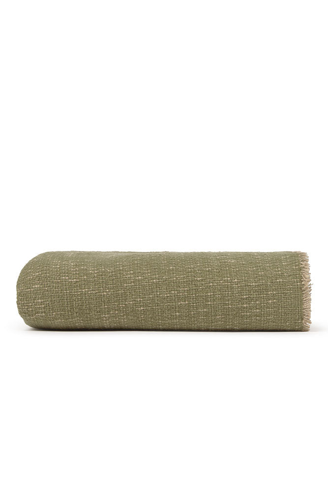PLAID HANDLOOM KAKI