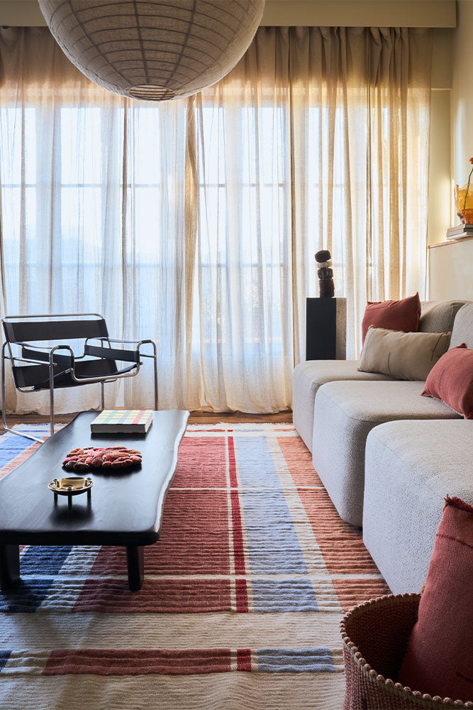 HANDLOOM RUG COLUMNS MULTI COLOR
