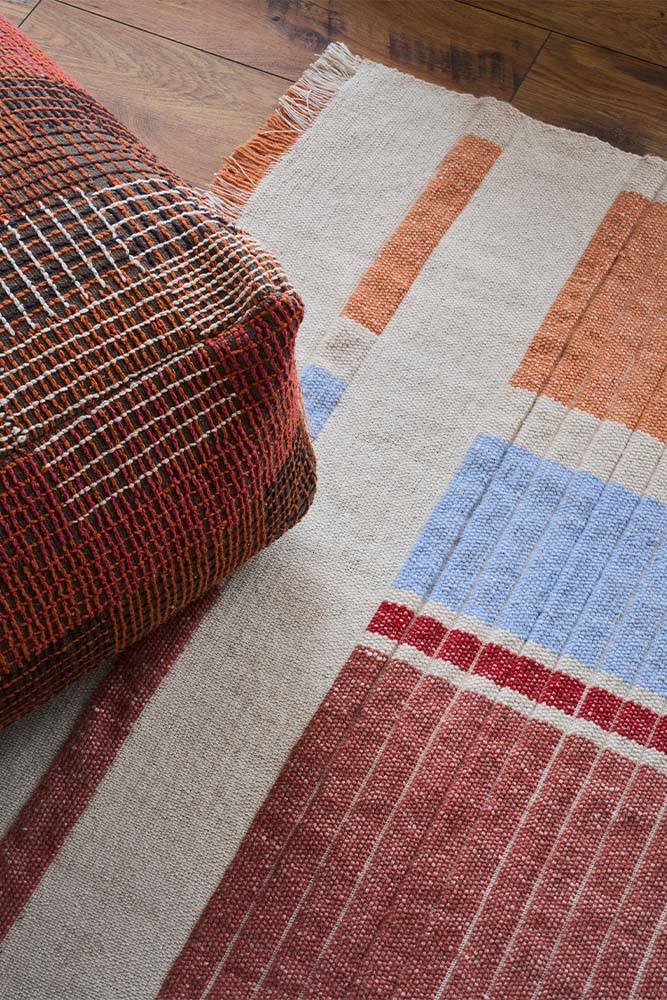 HANDLOOM RUG COLUMNS MULTI COLOR