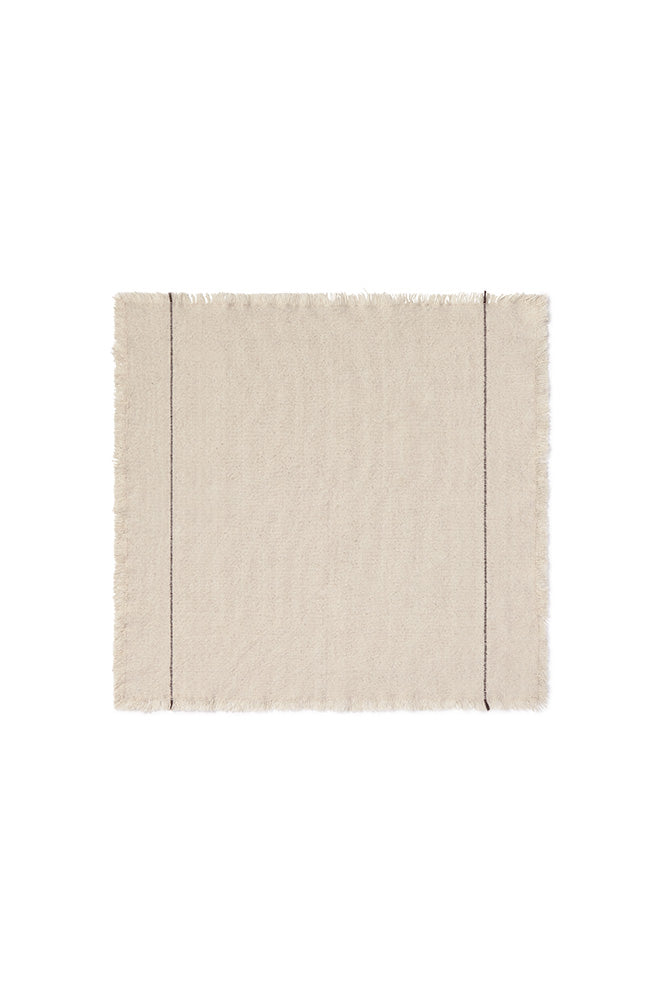 SERVIETTES HANDLOOM NATURAL (SET DE 4)