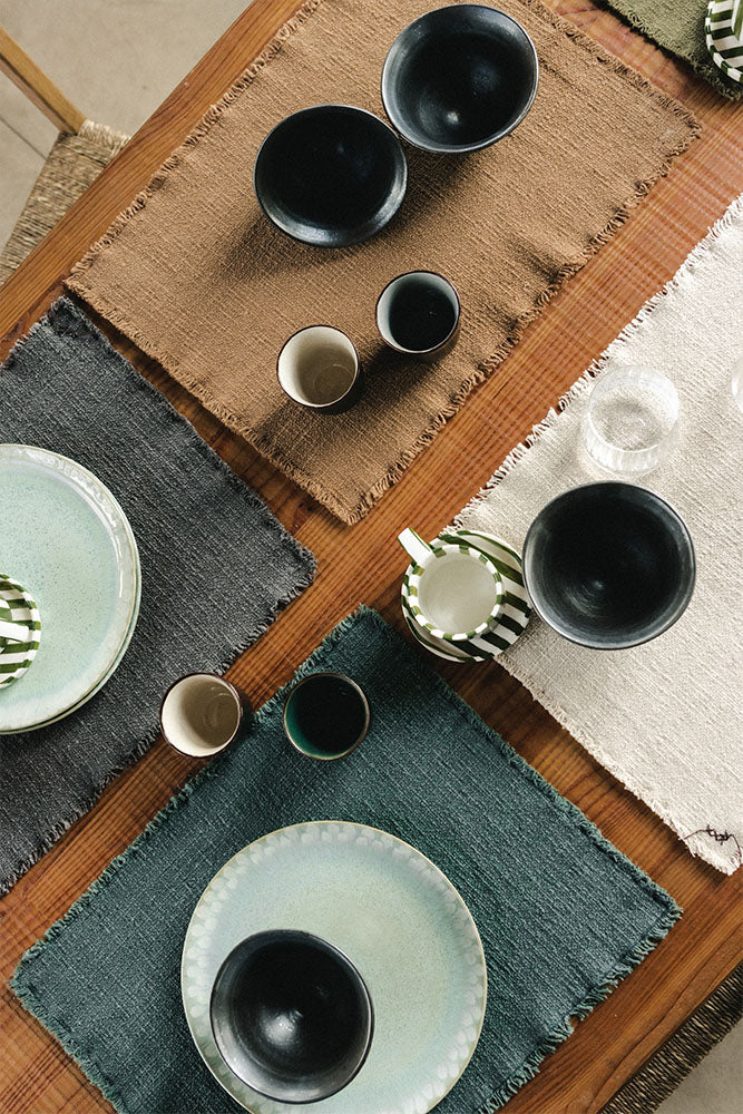 TISCHSETS HANDLOOM DUCK GREEN (2ER-SET)