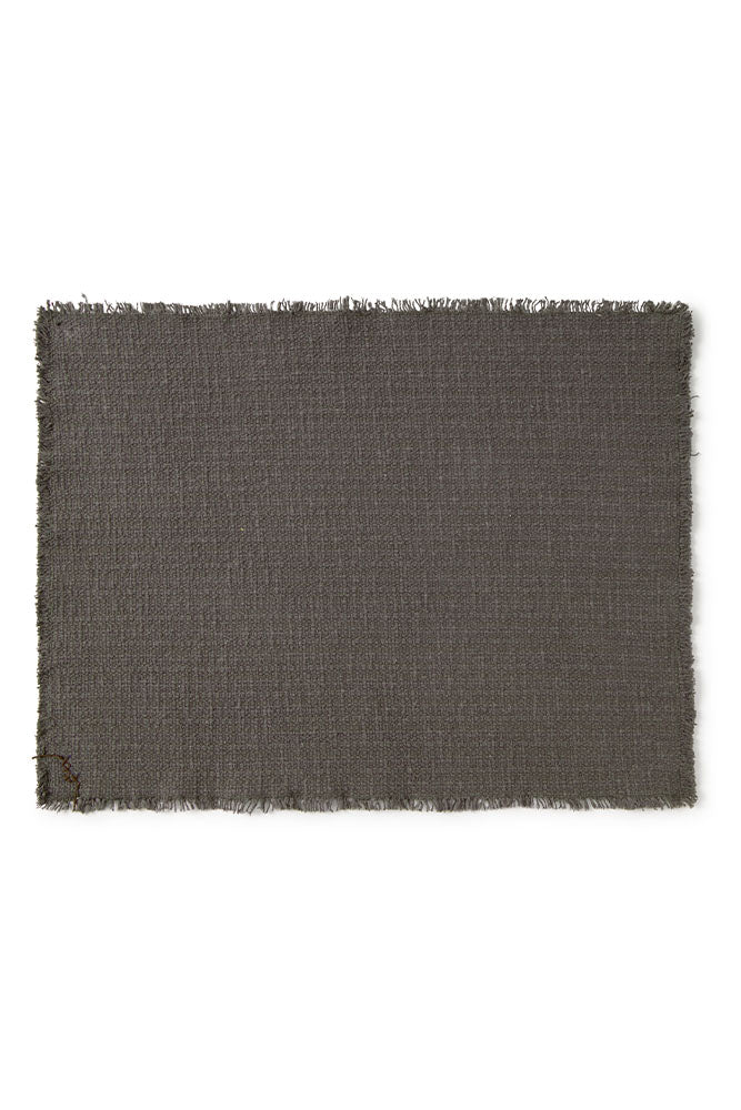 TISCHSETS HANDLOOM DARK GREY (2ER-SET)