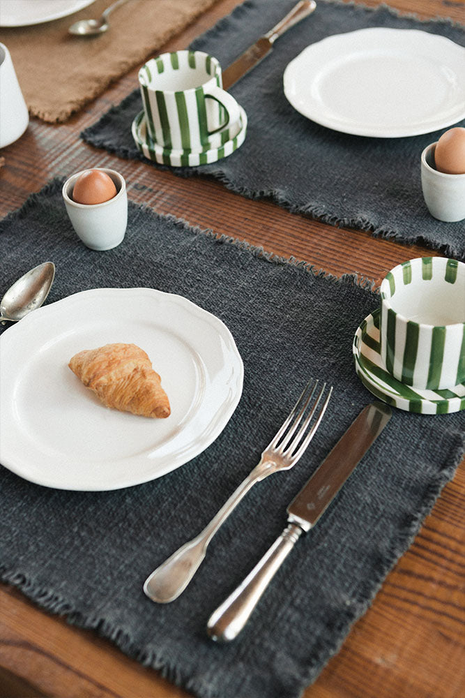 TISCHSETS HANDLOOM DARK GREY (2ER-SET)