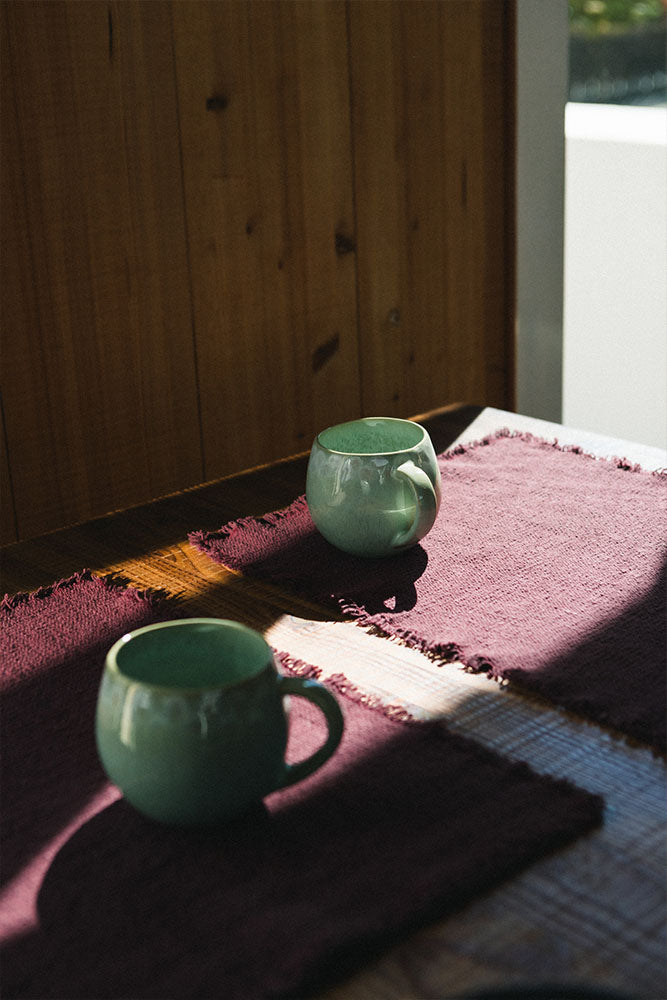 TISCHSETS HANDLOOM MARSALA (2ER-SET)