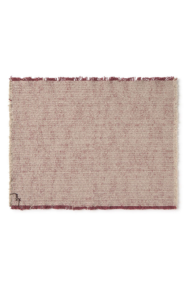 TISCHSETS HANDLOOM NATURAL AND MARSALA (2ER-SET)