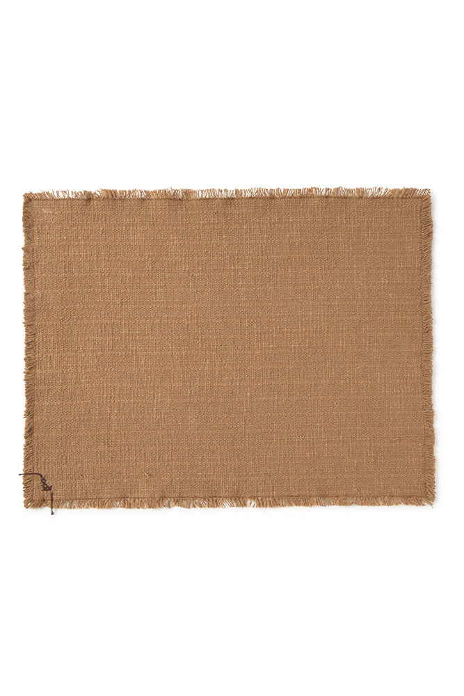 SETS DE TABLE HANDLOOM OCHRE (LOT DE 2)
