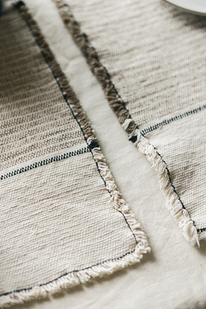 SETS DE TABLE HANDLOOM POLANCO (SET DE 2)