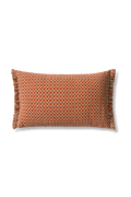 CUSHION CHECKER TERRACOTTA