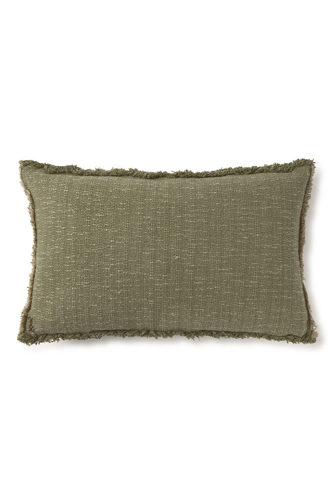 KISSEN RECHTECKIG HANDLOOM KAKI