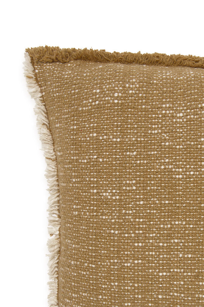 COUSSIN RECTANGULAIRE HANDLOOM OCHRE