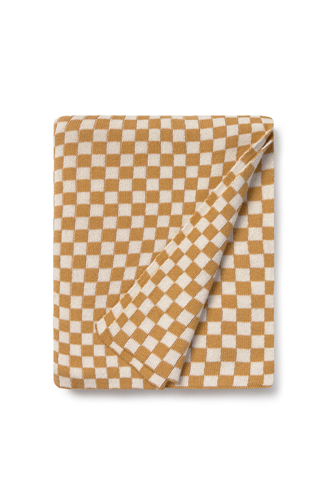 COUVERTURE TRICOTÉE TILES HONEY