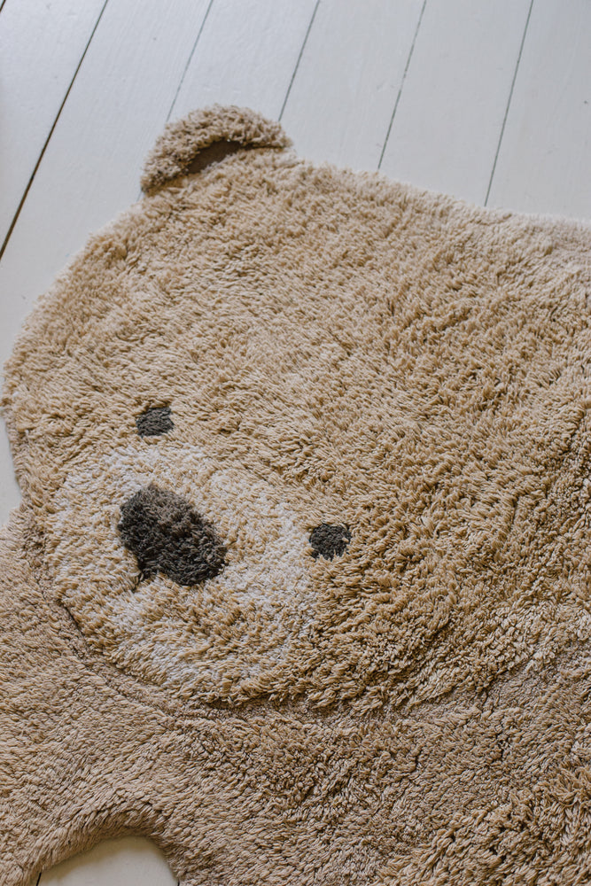 TAPIS LAVABLE EN COTON ANIMAL BEAR