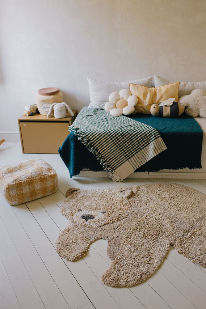 TAPIS LAVABLE EN COTON ANIMAL BEAR