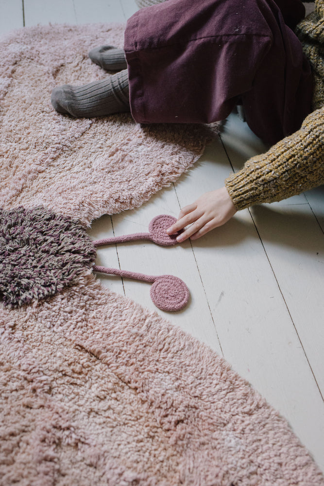 WASCHBARER TEPPICH AUS TIERBAUMWOLLE BABY BUTTERFLY