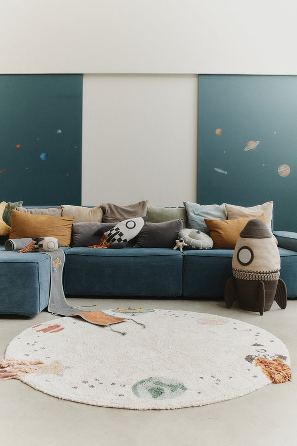 TAPIS EN COTON LAVABLE INTERSTELLAR JOURNEY