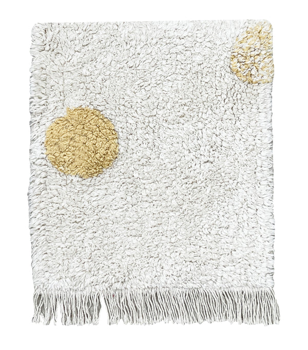 ÉCHANTILLON DE TAPIS LAVABLE HIPPY DOTS NATURAL HONEY