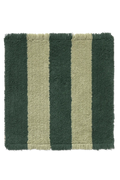 Swatch Washable Rug Cabana Lines Cotton Duck Green And Lint