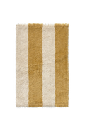Swatch Washable Rug Cabana Lines Cotton Natural And Dark Honey