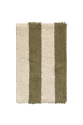 Swatch Washable Rug Cabana Lines Cotton Natural And Kaki