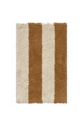 Swatch Washable Rug Cabana Lines Cotton Natural And Toffee