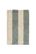 Swatch Washable Rug Cabana Lines Cotton Natural And Vintage Blue