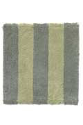 Swatch Washable Rug Cabana Lines Cotton Vintage Blue And Lint