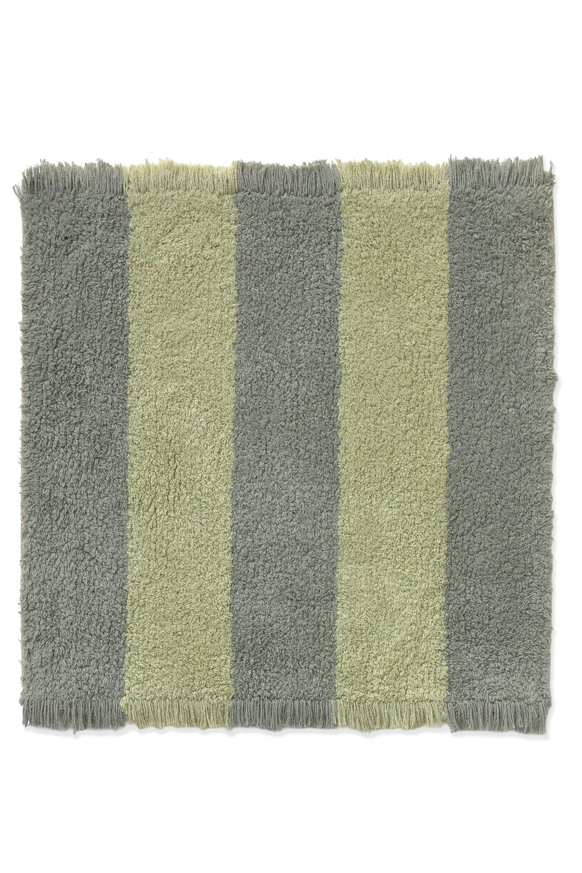 Swatch Washable Rug Cabana Lines Cotton Vintage Blue And Lint