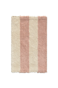 Swatch Washable Rug Cabana Lines Cotton Natural And Vintage Nude