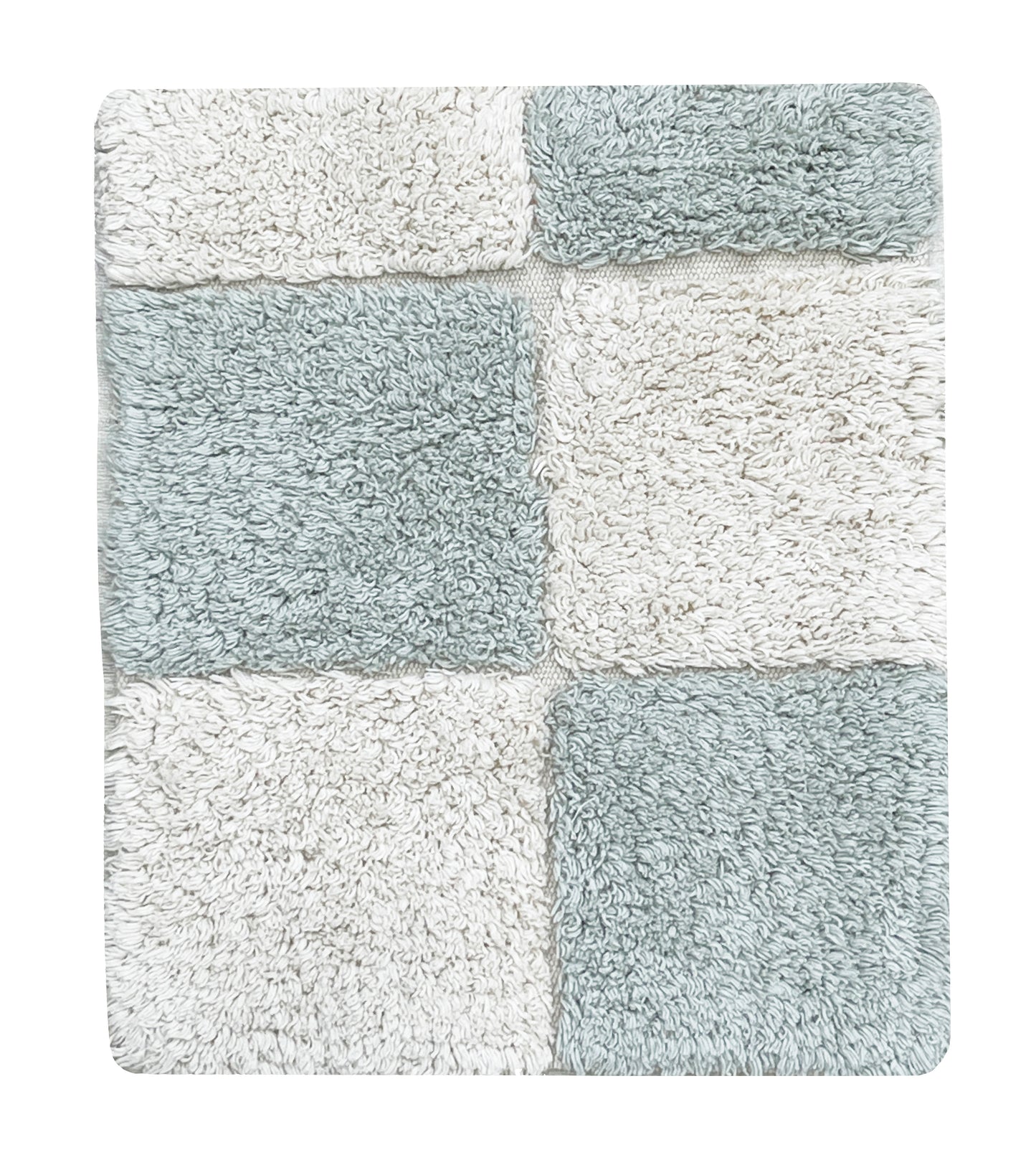 SWATCH WASHABLE RUG KITCHEN TILES BLUE SAGE