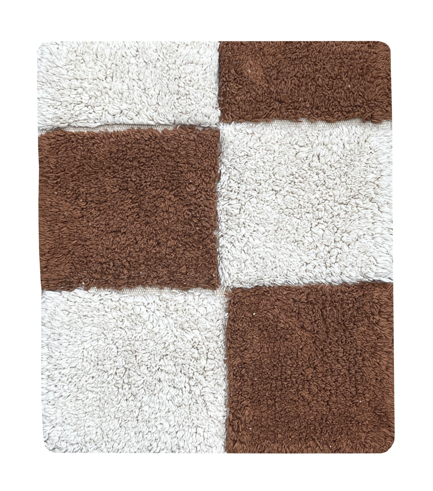 SWATCH WASHABLE RUG KITCHEN TILES TOFFEE