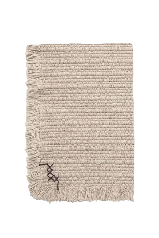 WASCHBARES TEPPICHMUSTER HANDLOOM NATURAL