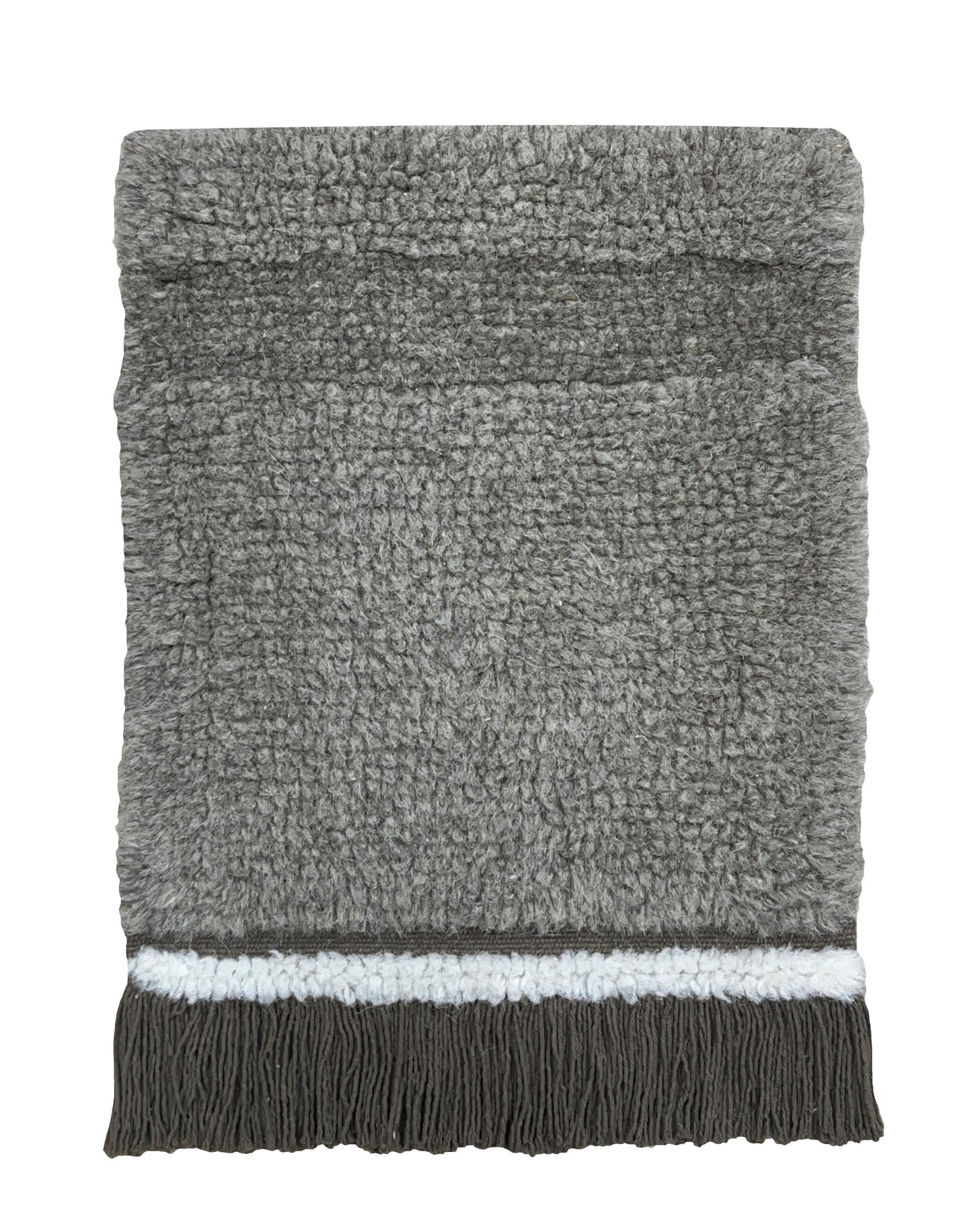 ÉCHANTILLON DE TAPIS LAVABLE DE LAINE STEPPE - SHEEP GREY