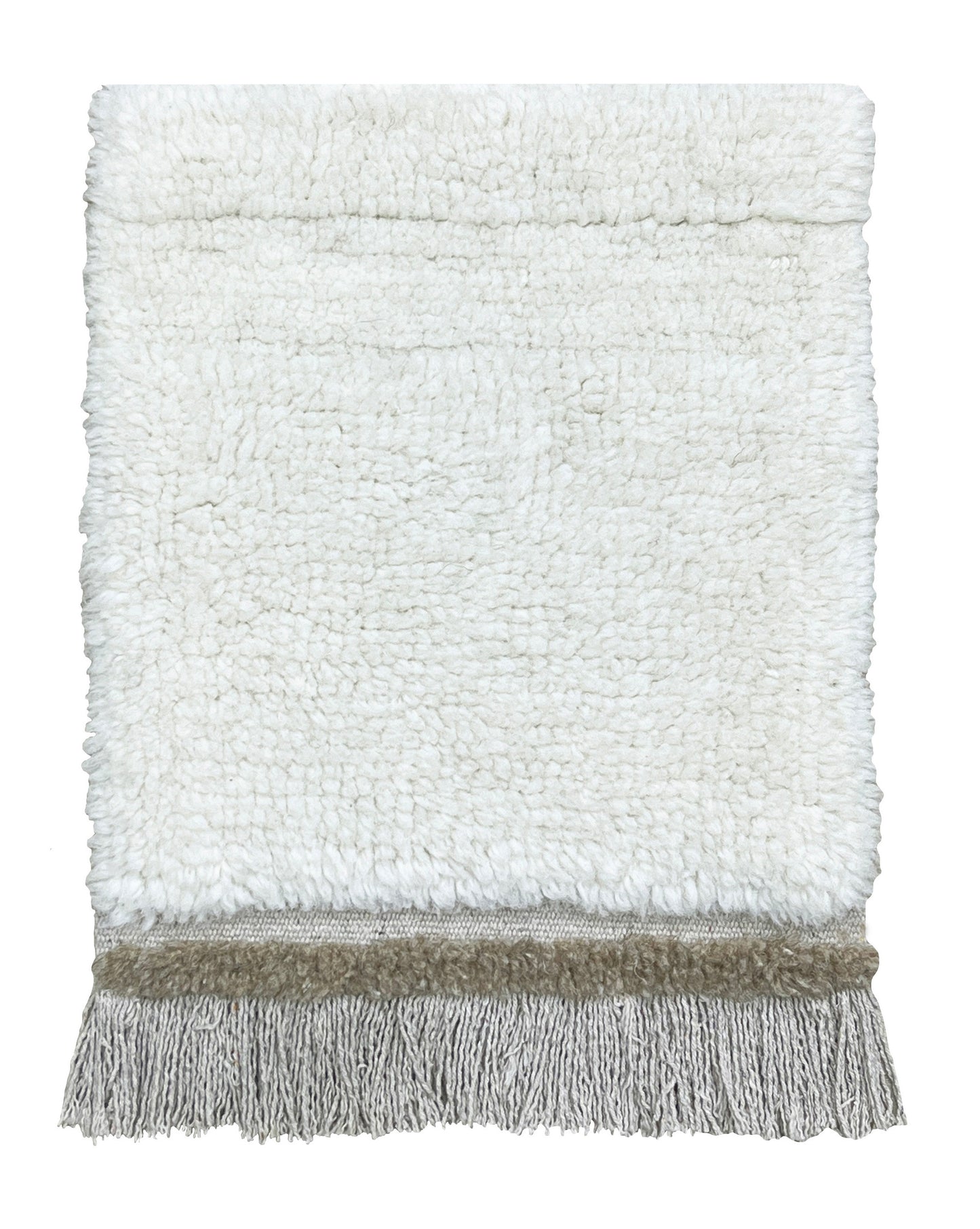 ÉCHANTILLON DE TAPIS LAVABLE DE LAINE STEPPE - SHEEP WHITE