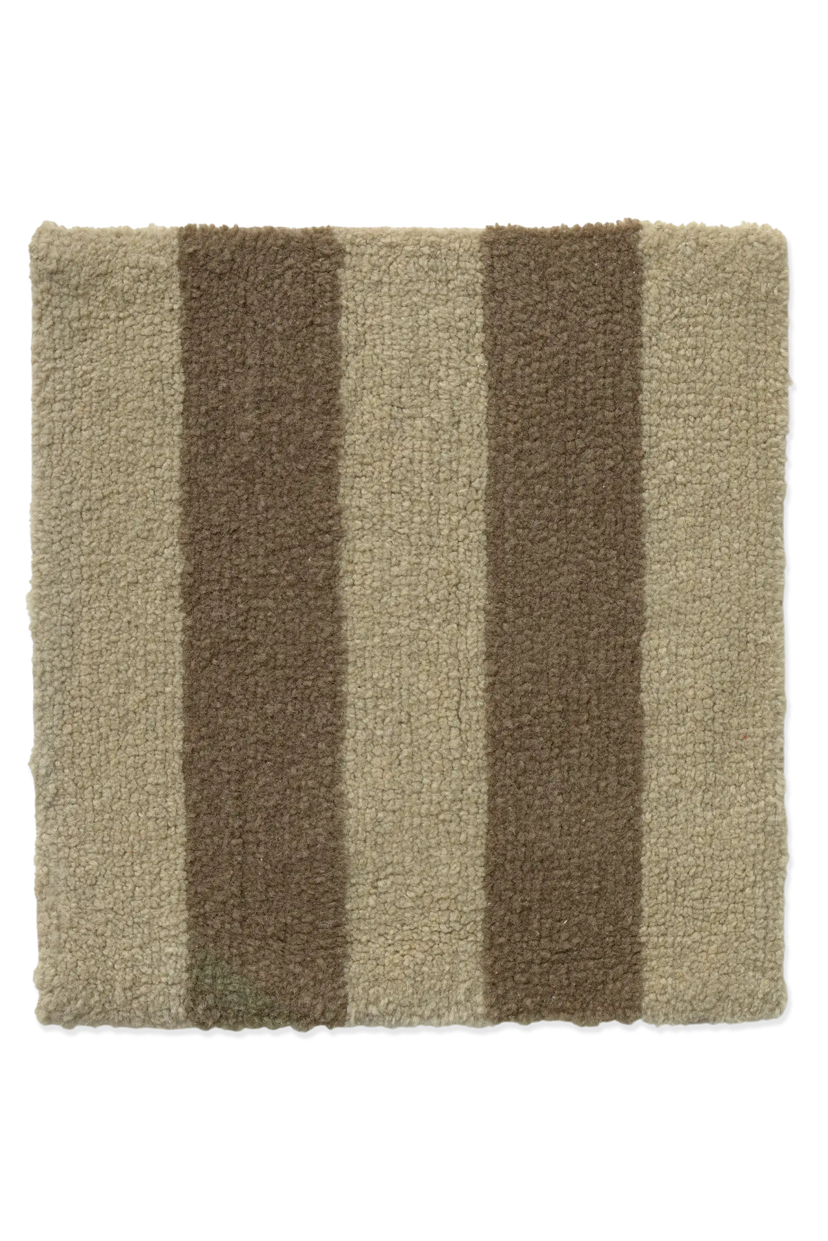 Swatch Washable Rug Cabana Lines Wool Basil And Almond Frost