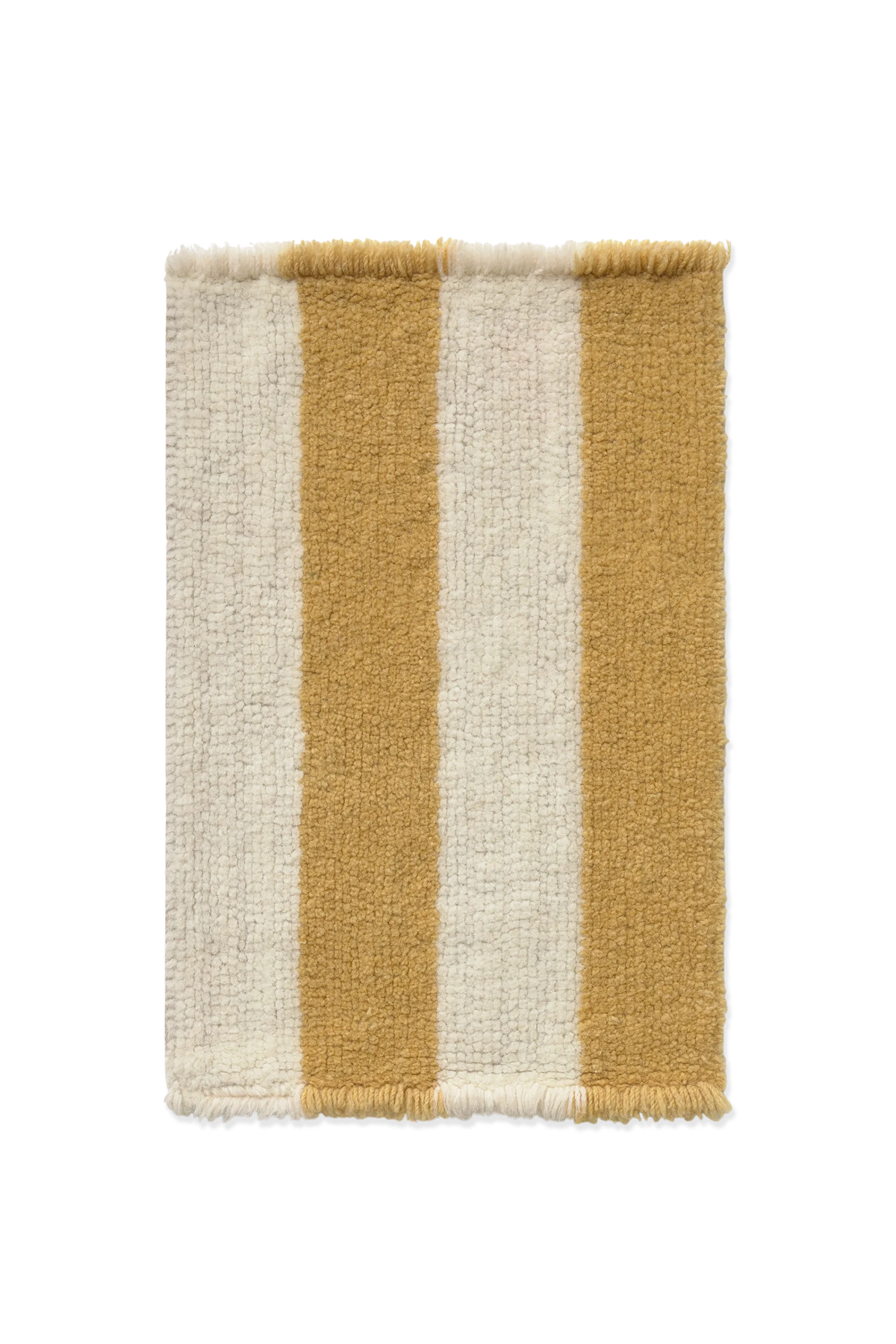 Swatch Washable Rug Cabana Lines Wool Caramel