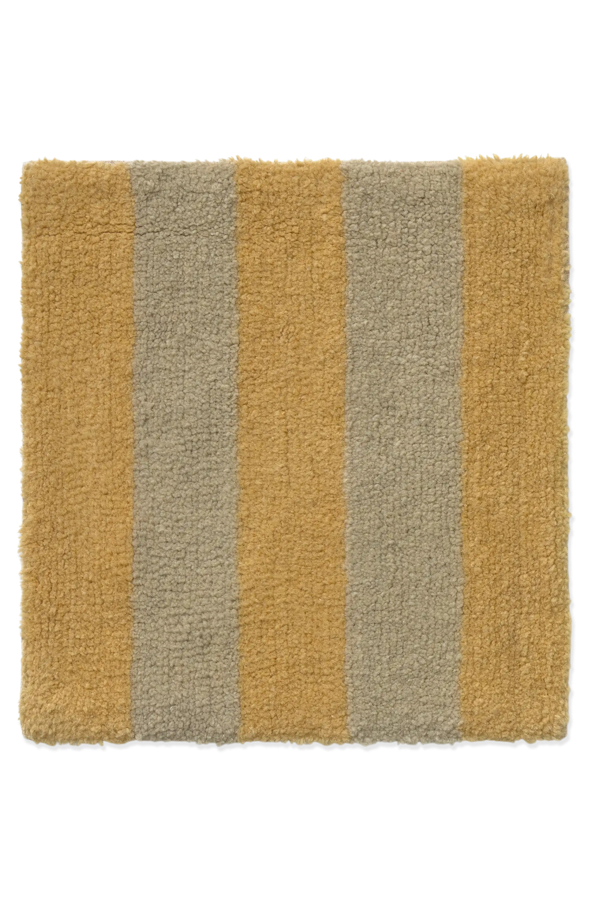 Swatch Washable Rug Cabana Lines Wool Caramel And Moss