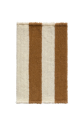 Swatch Washable Rug Cabana Lines Wool Cinamone