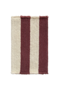 Swatch Washable Rug Cabana Lines Wool Marsala