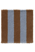 Swatch Washable Rug Cabana Lines Wool Walnut And Anil