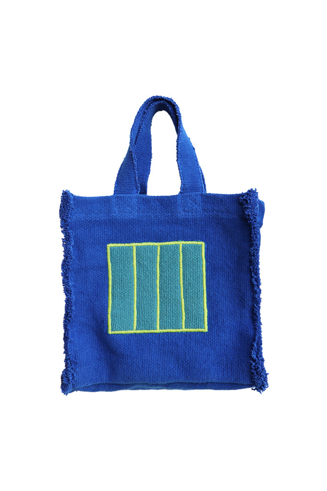 STOFFHANDTASCHE BLAUE CELL