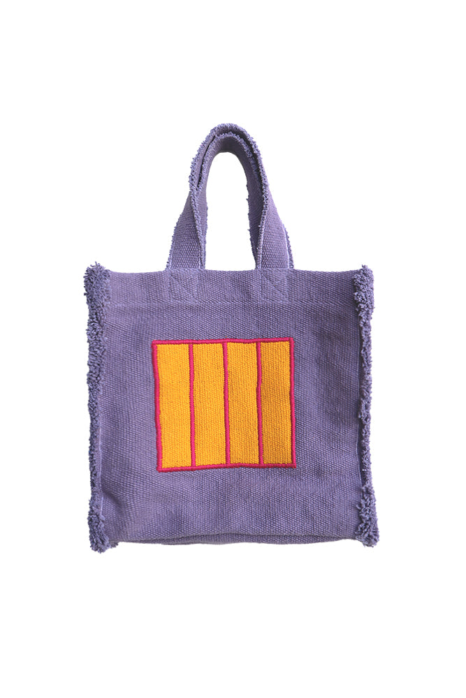 FABRIC HANDBAG PURPLE CELL