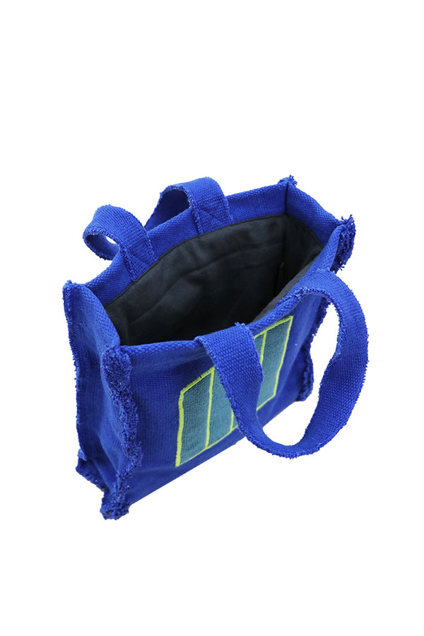 STOFFHANDTASCHE BLAUE CELL