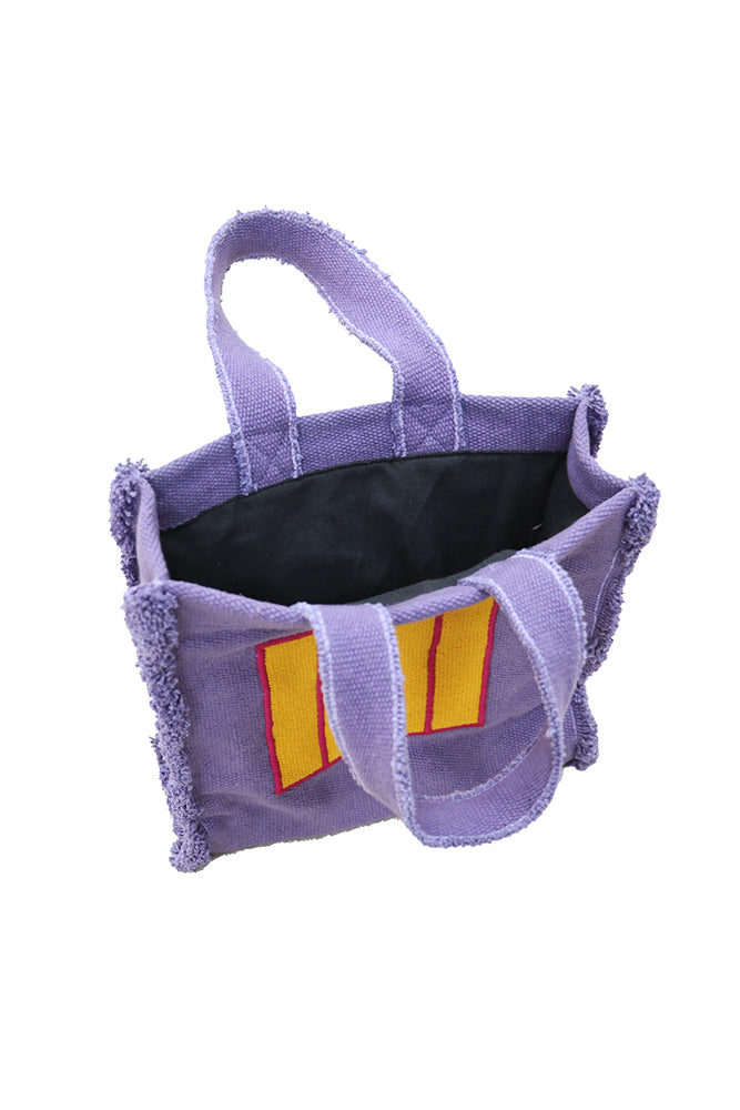 FABRIC HANDBAG PURPLE CELL