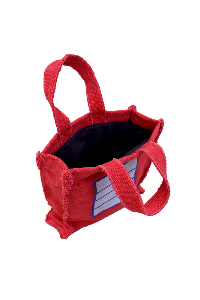 SAC À MAIN EN TISSU CELL ROUGE