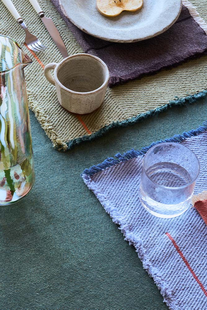 SET OF 4 NAPKINS VERTICAL COFFEBEAN