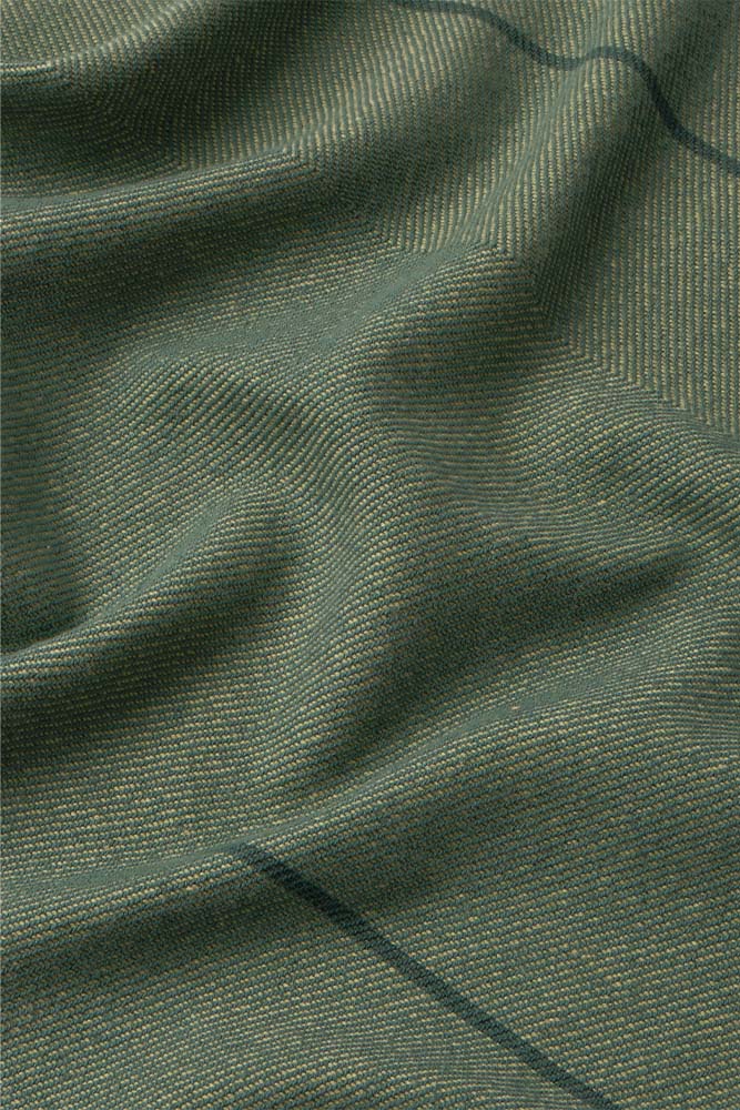 SET AUS 4 SERVIETTEN VERTICAL DUCK GREEN