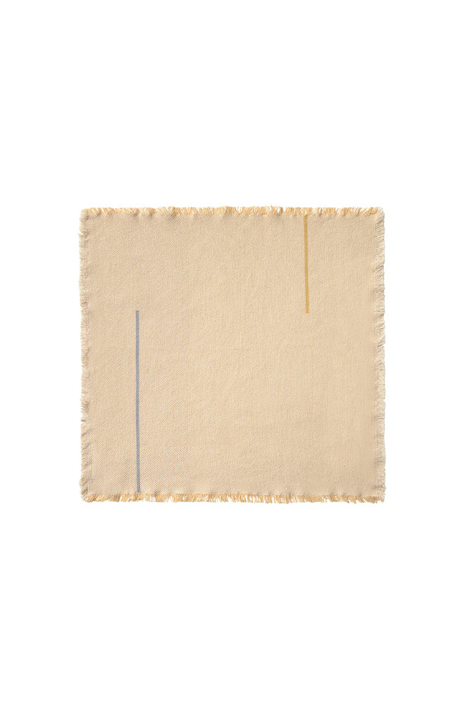 SET AUS 4 SERVIETTEN VERTICAL NATURAL
