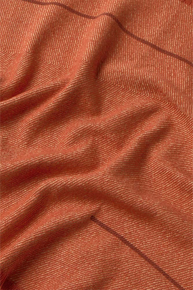 SET AUS 4 SERVIETTEN VERTICAL TERRACOTA
